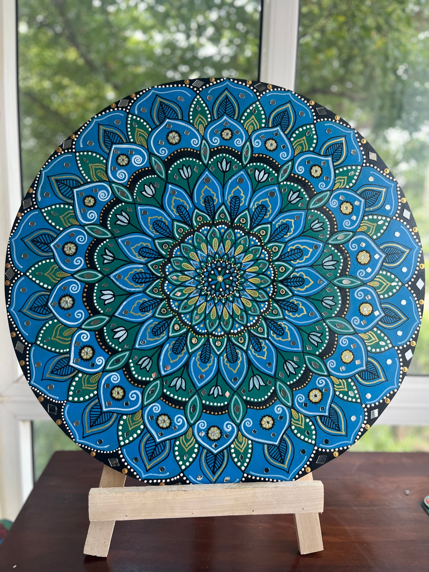 Blue Mirage Mandala 24inch