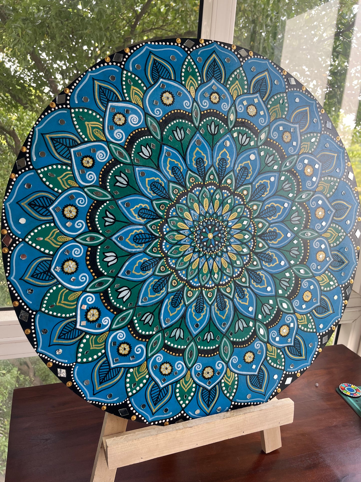 Blue Mirage Mandala 24inch