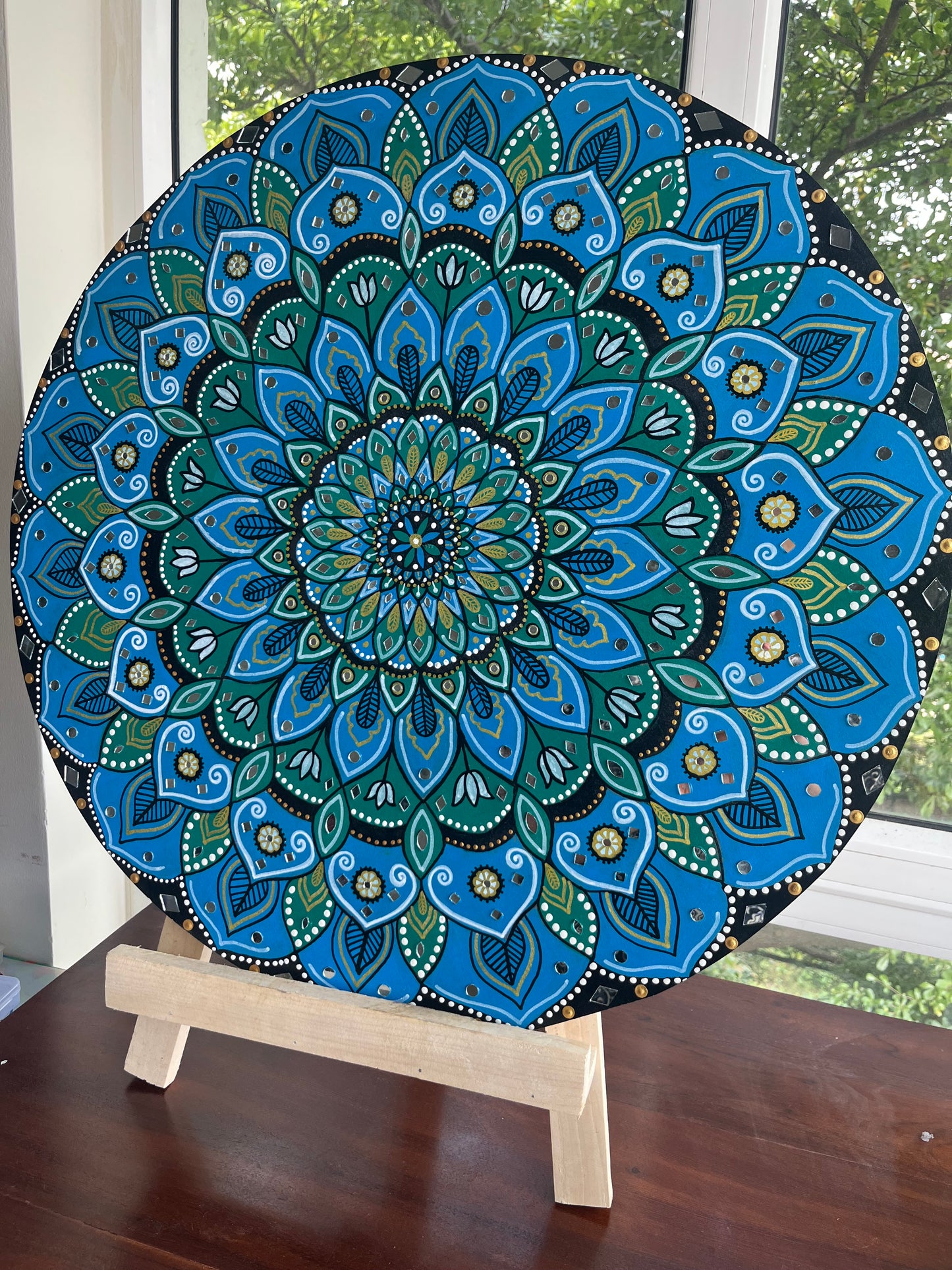 Blue Mirage Mandala 24inch