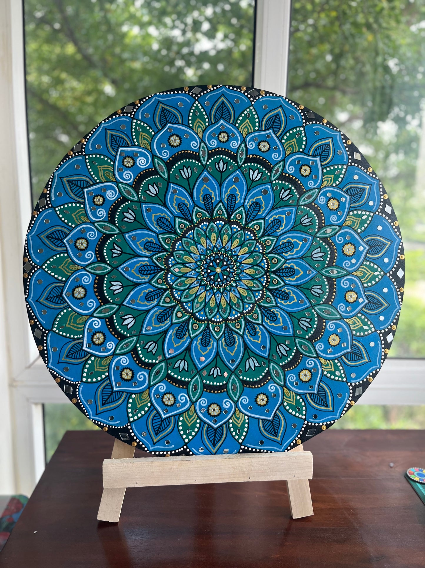 Blue Mirage Mandala 24inch