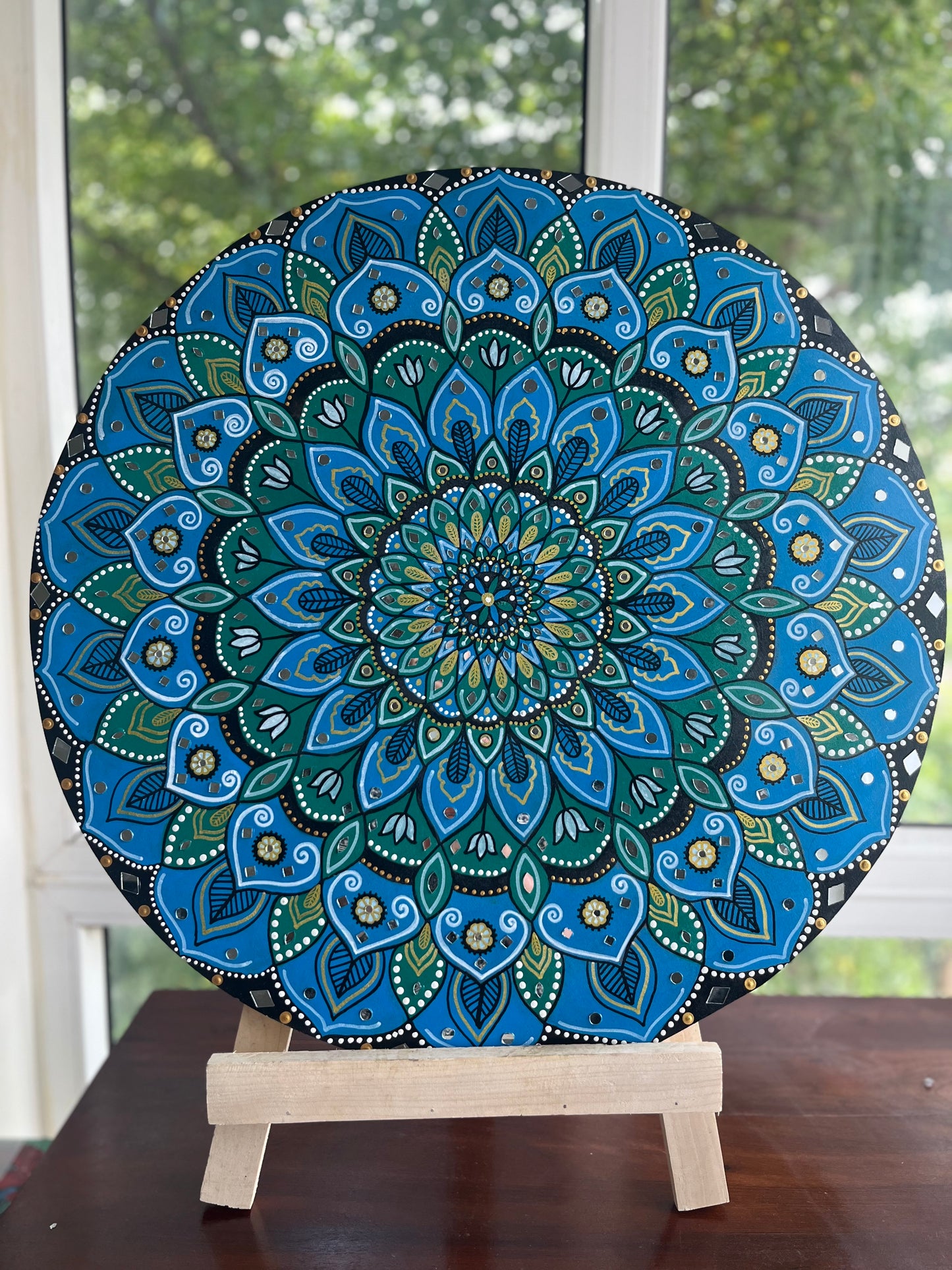 Blue Mirage Mandala 24inch