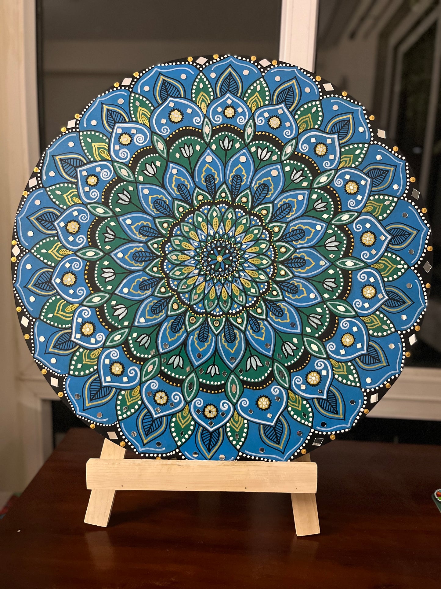 Blue Mirage Mandala 24inch